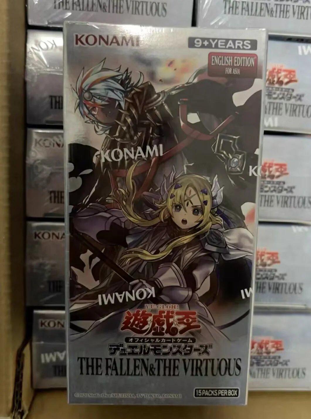 Yugioh KONAMI Duel Monsters The Fallen The Virtuous TFTV Asian English Collection Sealed Booster Box
