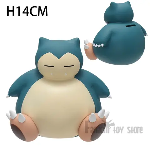 Pokémon Snorlax Sparbössa 2 Posefigur Stående Sittande Spargris Fin Sparkruka För Barn Födelsedagspresent 10 best sales Pokémon Snorlax - №1