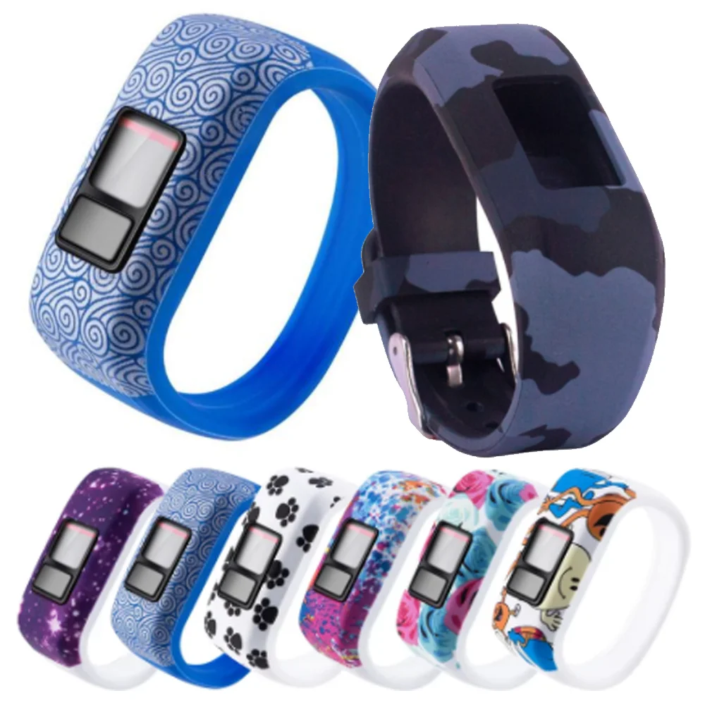 FIFATA Molle Variopinta Wristband Del Silicone Per Il Garmin Vivofit JR/JR2/Vivofit 3 Braccialetto Intelligente Sostituire Watch Band Per garmin JR Bambini
