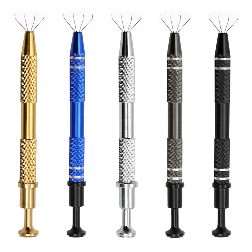 Tweezers IC Chip Extractor Electronic Component Parts Gripper Screw Picker Tweezers Hand Tools