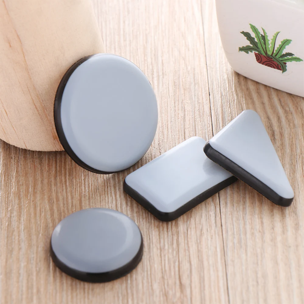 4 Stück Abriebfeste Möbelgleiter-Pads Selbstklebender Bodenschutz Einfaches Bewegen von Schweren Tischen Sofa-Gleitermatte Stuhlzubehör – Detail 10