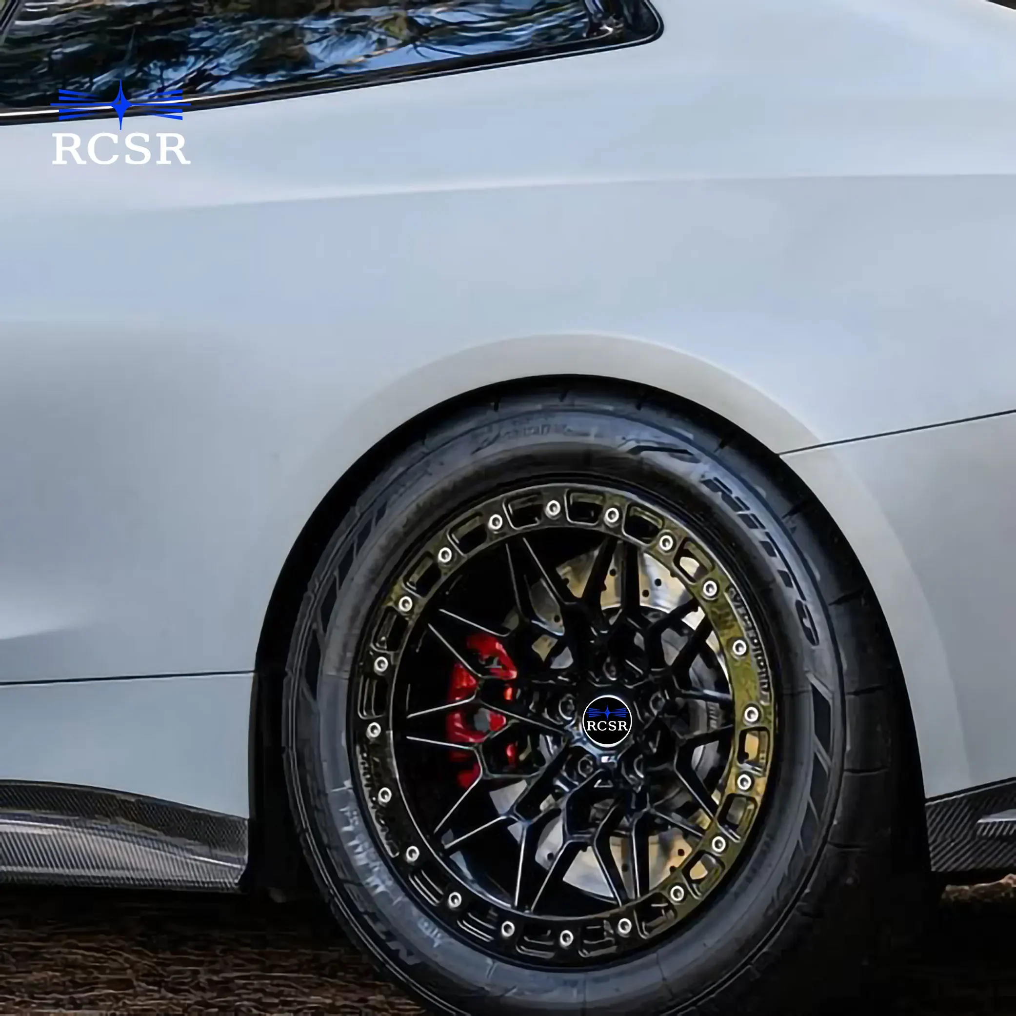 

RCSR 17X 10 18X 9 19X10J Functional Beadlock Forged Wheels For BMW 540 Silver Hardware Racing Car ET25 PCD 5X112 CB66.6