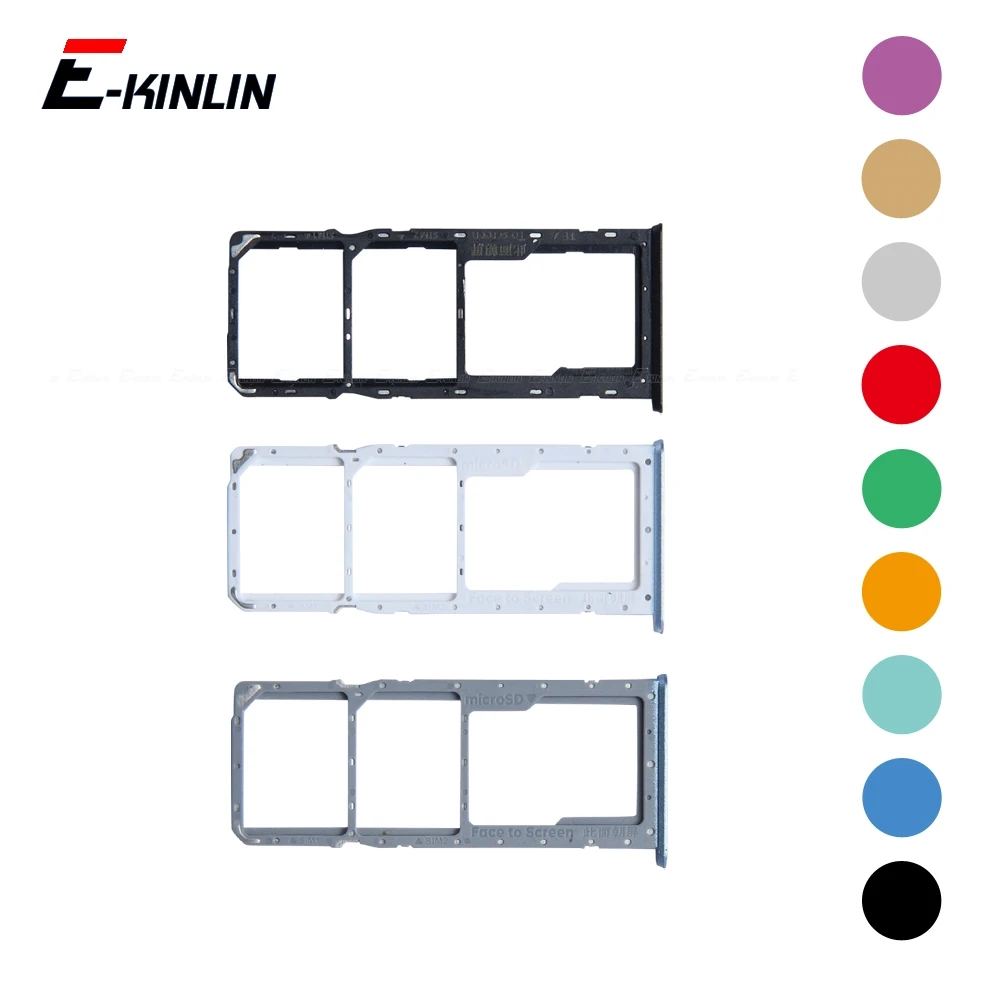Micro SD Sim Card Tray Socket Slot Adapter Connector Reader For OPPO A91 A92 A94 4G Container Holder Replacement Parts