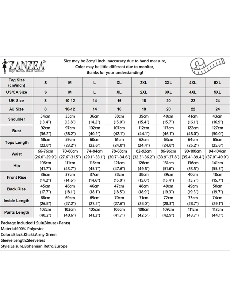 2025 ZANZEA Summer Pant Sets Women Solid Work OL Tracksuits 2PCS Outfits Elegant Sleeveless Vests Tops Wide Leg Trousers Suit