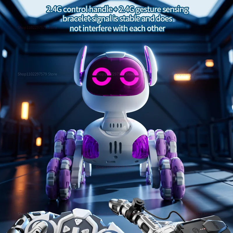 2025 جديد 8WD RC روبوت لعبة الكلب مع 2.4G التحكم عن بعد الحيوانات الأليفة اللمس الاستشعار الموسيقى حيلة الانجراف لعبة كهربائية للبنين طفل شركة هدية #5