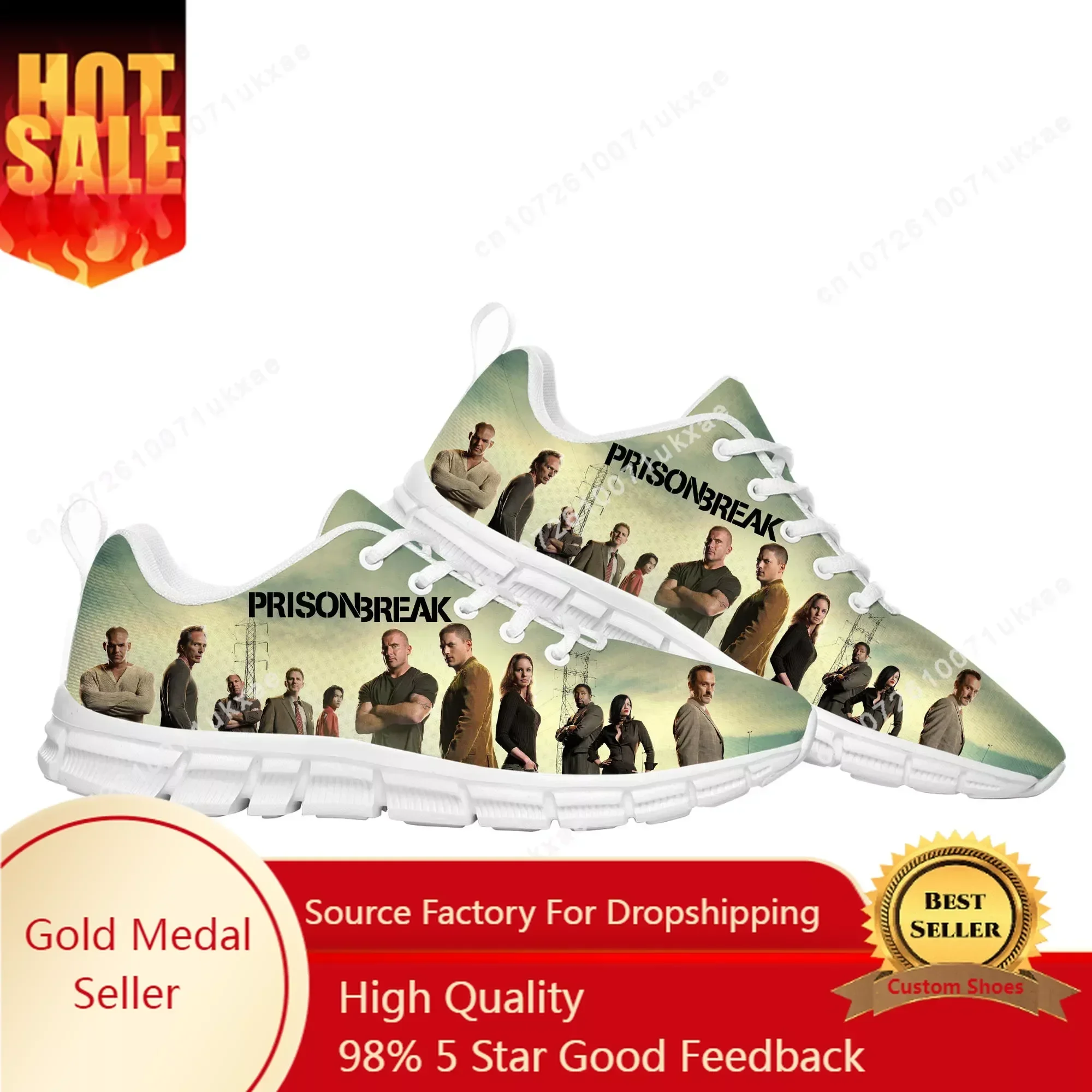 

Prison Break Sports Shoes Mens Womens Sneakers High Quality Parent Sneaker Couple Custom Shoes