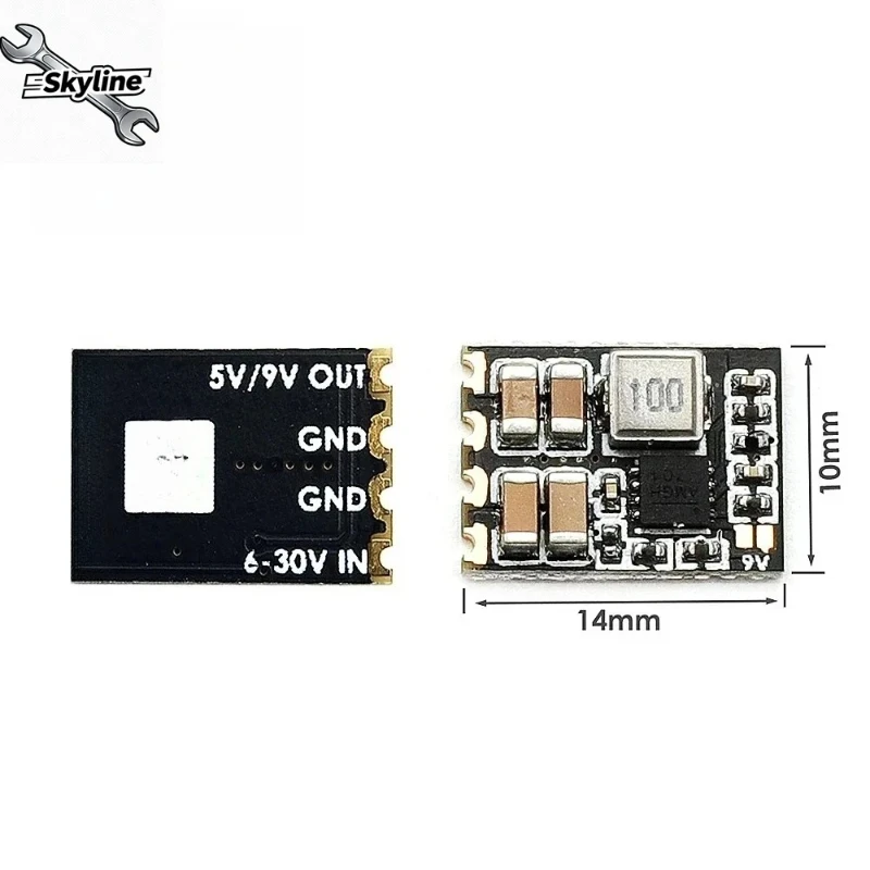 6-30V to 5V/9V Adjustable BEC, Mini 10x14mm Step-Down for RC Models & FPV