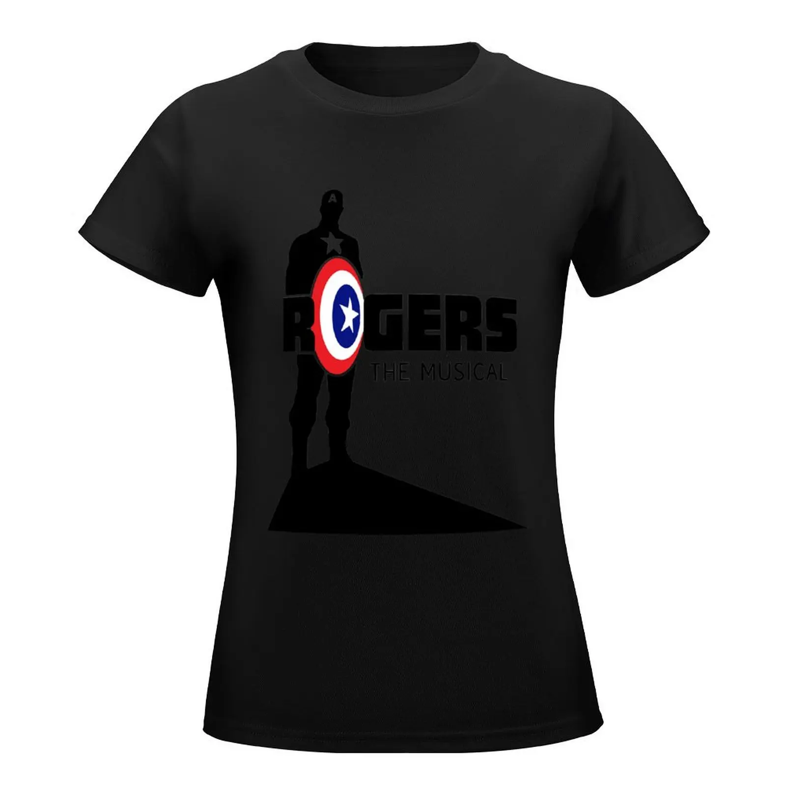 Rogers The Musical (Black) Full Logo T-Shirt korean fashion graphics Women's t-shirt