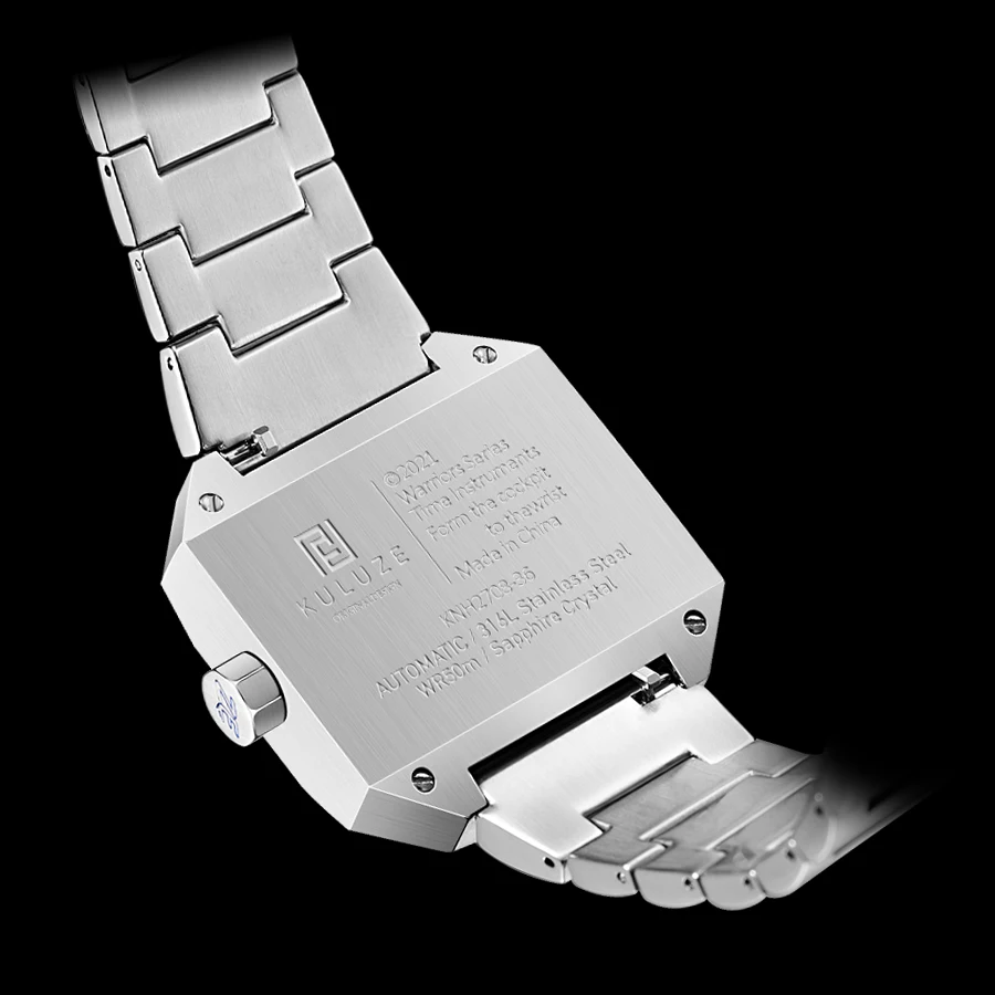 KULUZE Mens Watch Top Brand Luxury Automatic machinery Watches 316L Steel Waterproof Japan NH36 Mechanical movement Wristwatch