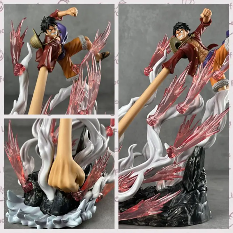 

Anome ONE PIECE GK Machine Gun Luffy Combat Pattern Monkey D. Luffy Statue PVC Action Figure Collectible Model Toy Boxed