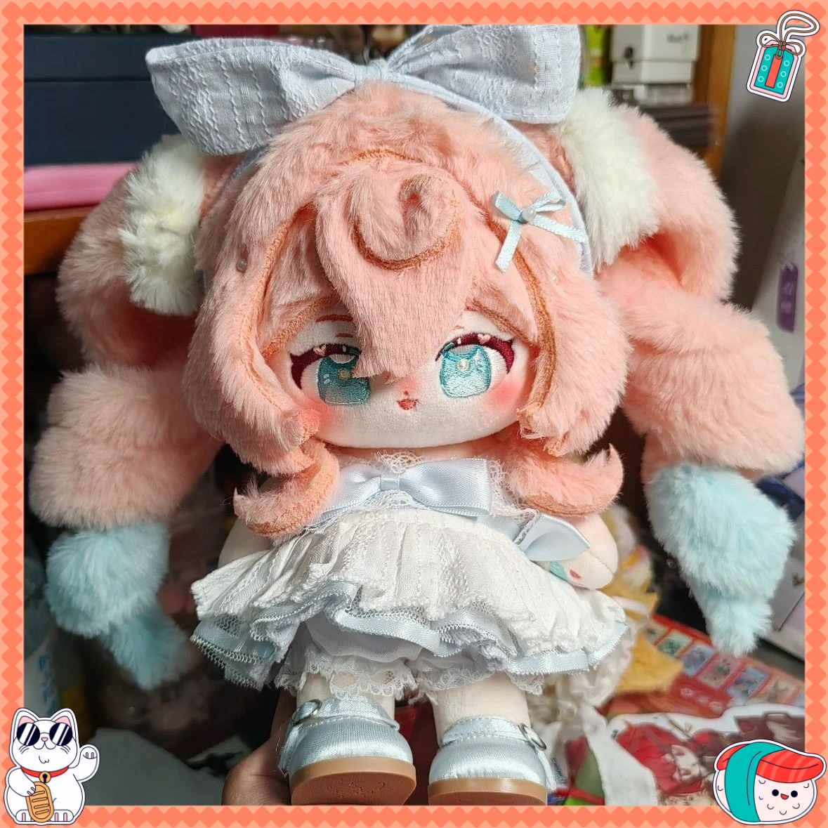 

Плюшевая кукла-персонаж Hyacine Hyacinthia из Honkai: Star Rail, 20 см, в кавайном платье, игрушка для переодевания, подарок для фанатов