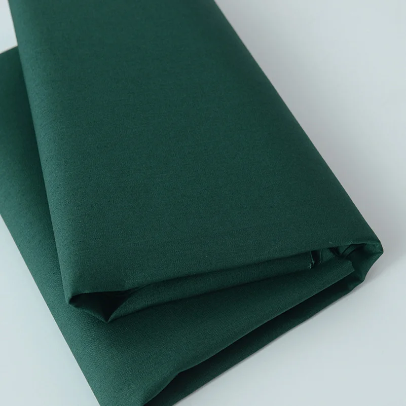 Katoenen poplin stof effen kleur wit rood zwart voor naaigerei quilten patchwork per halve meter