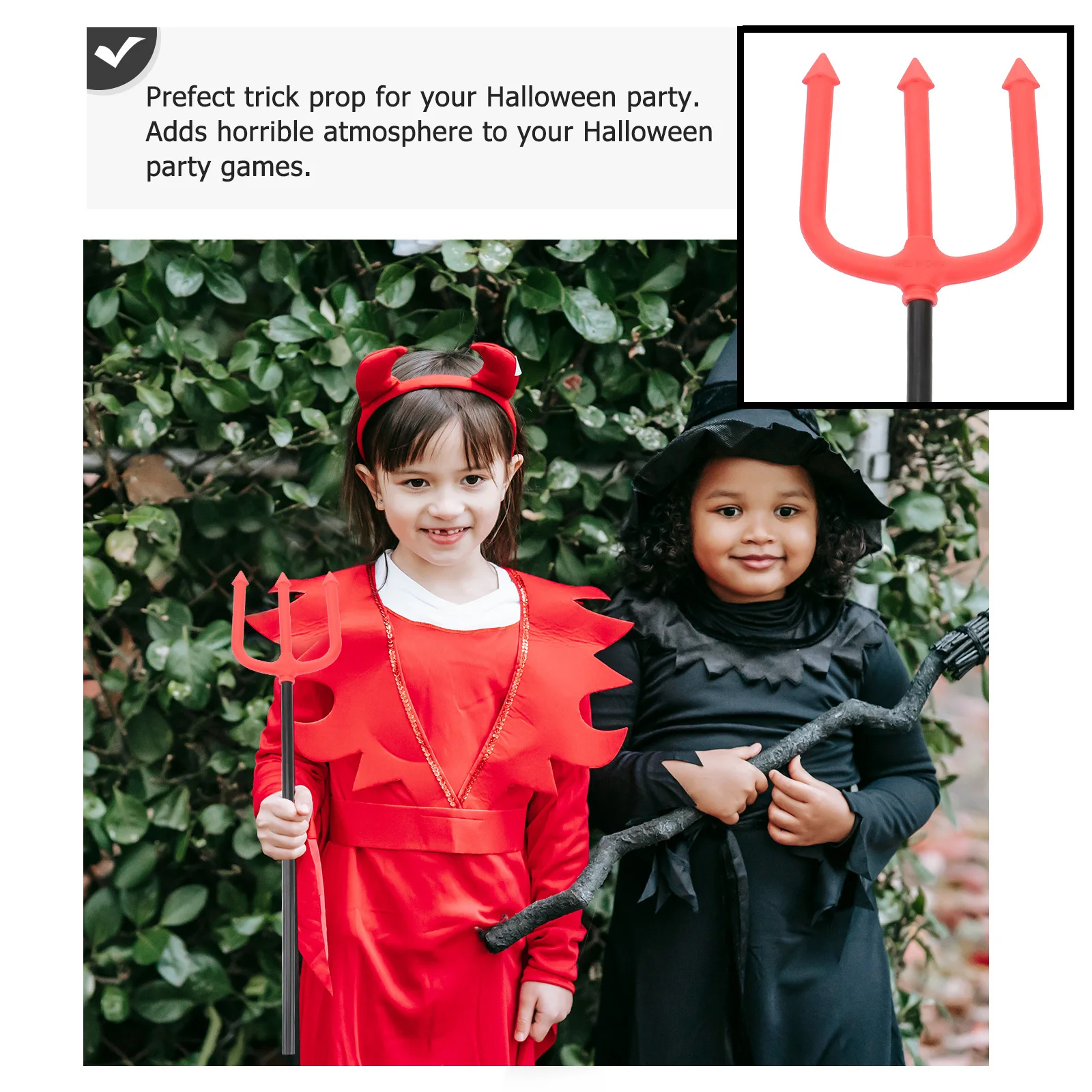 3 個のハロウィントライデント応援スティックプレミアム Pe 耐久性のある悪魔のコスプレ杖子供のパーティーナイト用