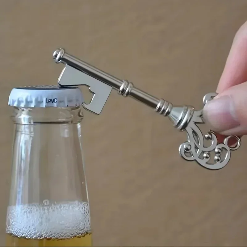 1pc, Bottle Opener, Vintage Crown Key Shape Bottle Opener,Barware Tool,Suitable For Bar Or Household,Wedding Gift,Kitchen Gadget