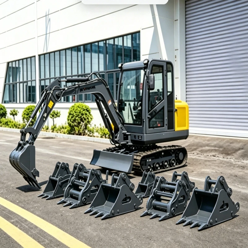 

High Quality 2.6 Ton Mini Excavator with EURO V Engine Compact Customized Hydraulic Small Digger for Sale with 1 Year Warranty