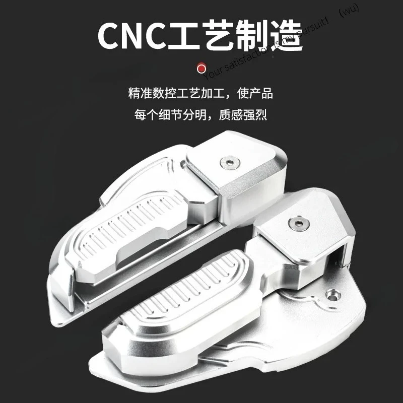 دواسة دراجة نارية من سبائك الألومنيوم بدواسة مركبة كهربية قابلة للطي ملحقات تعديل الدراجة النارية #2