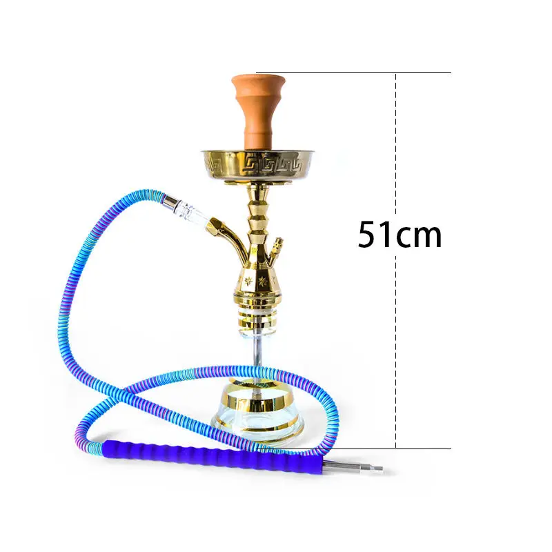 Single tube hookah portable