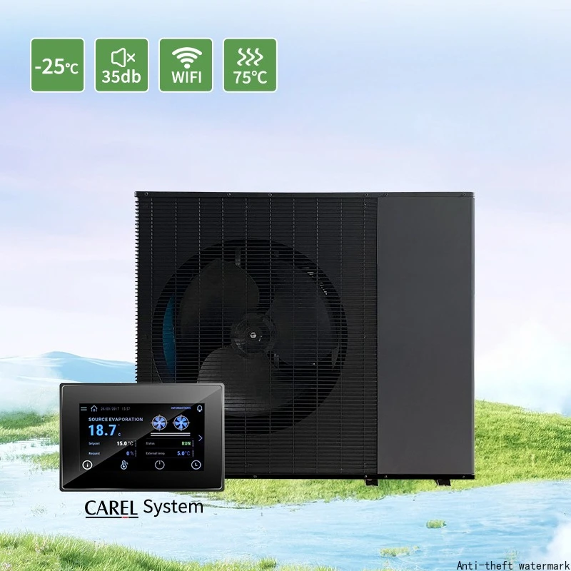 Bomba de Calor Aire-Agua Todo en Uno de 9KW, 16KW, 18KW, con Inversor DC, R290, 35db, para Calefacción, Refrigeración y Acs, Modelo 2026 de Gran Venta