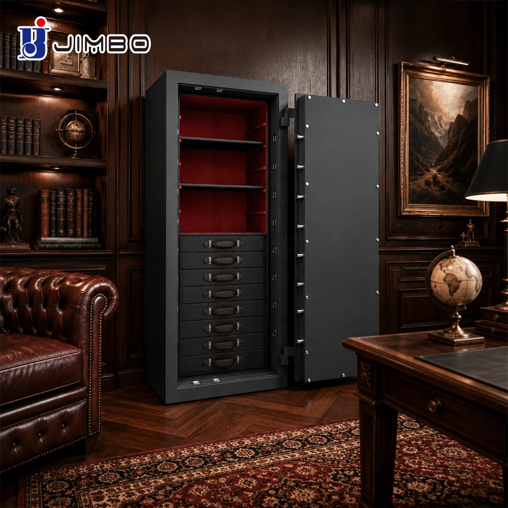 Luxury Multi-Drawer Security Electronic Jewelry Watch Storage Safe Box For Luxury Study