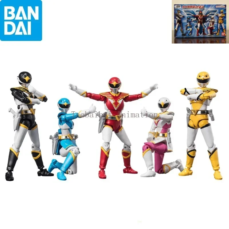 In Stock Bandai Original Handheld SHODO Food Toy Super Sentai Series Jetman Model Action Figure Toy Collection Gift