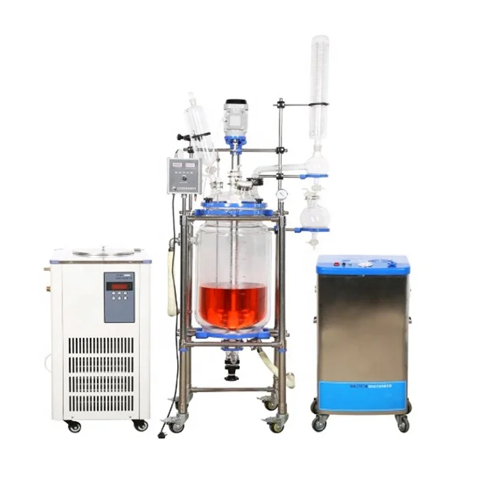 

5L 20L 50L 80L 100L Factory Price Industrial Mix Lined Batch Jacket Heat Glass Reactor