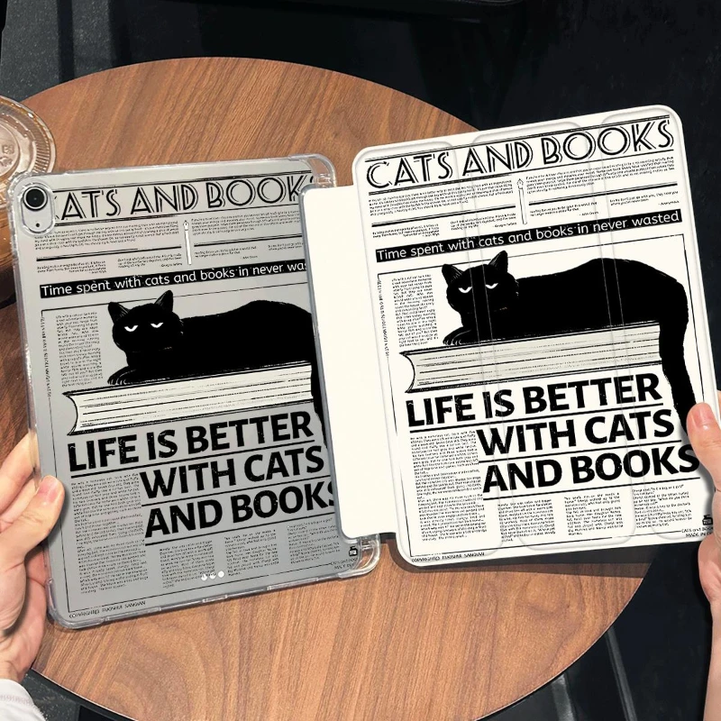 Etui Black Cat Ipad Case na Ipad 10th Generation Air 5/4 10.9 A16 11th Smart Case IPad Pro 11 12.9 10.5 10.2 9th 8th 6th 5th 9.7" — zdjęcie produktu 5