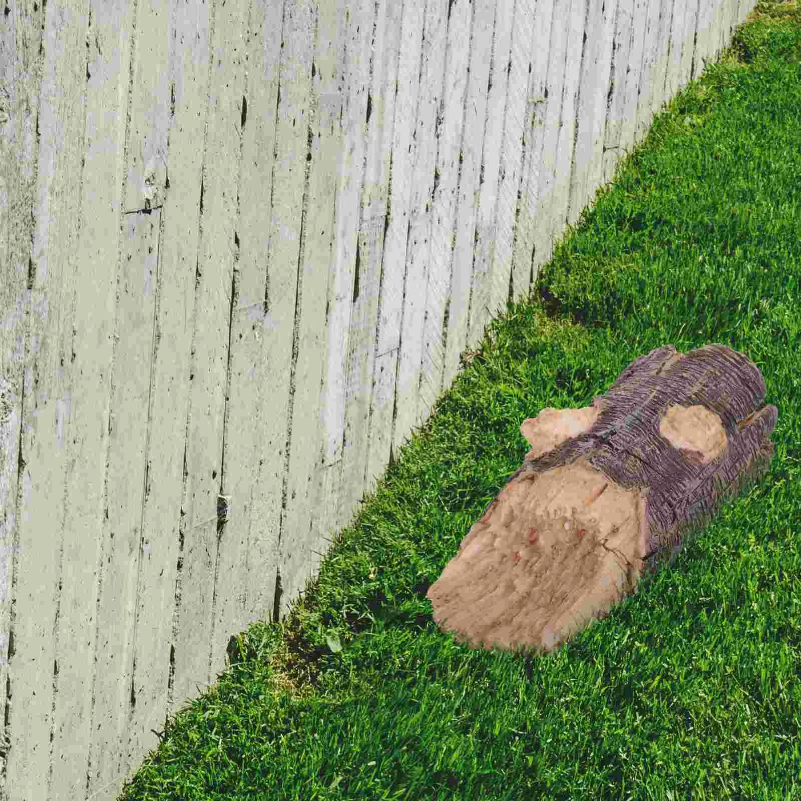 Porte-clés extérieur avec fausse souche, étui de rangement de clé de rechange, porte-clés de branche, cache-clé de jardin