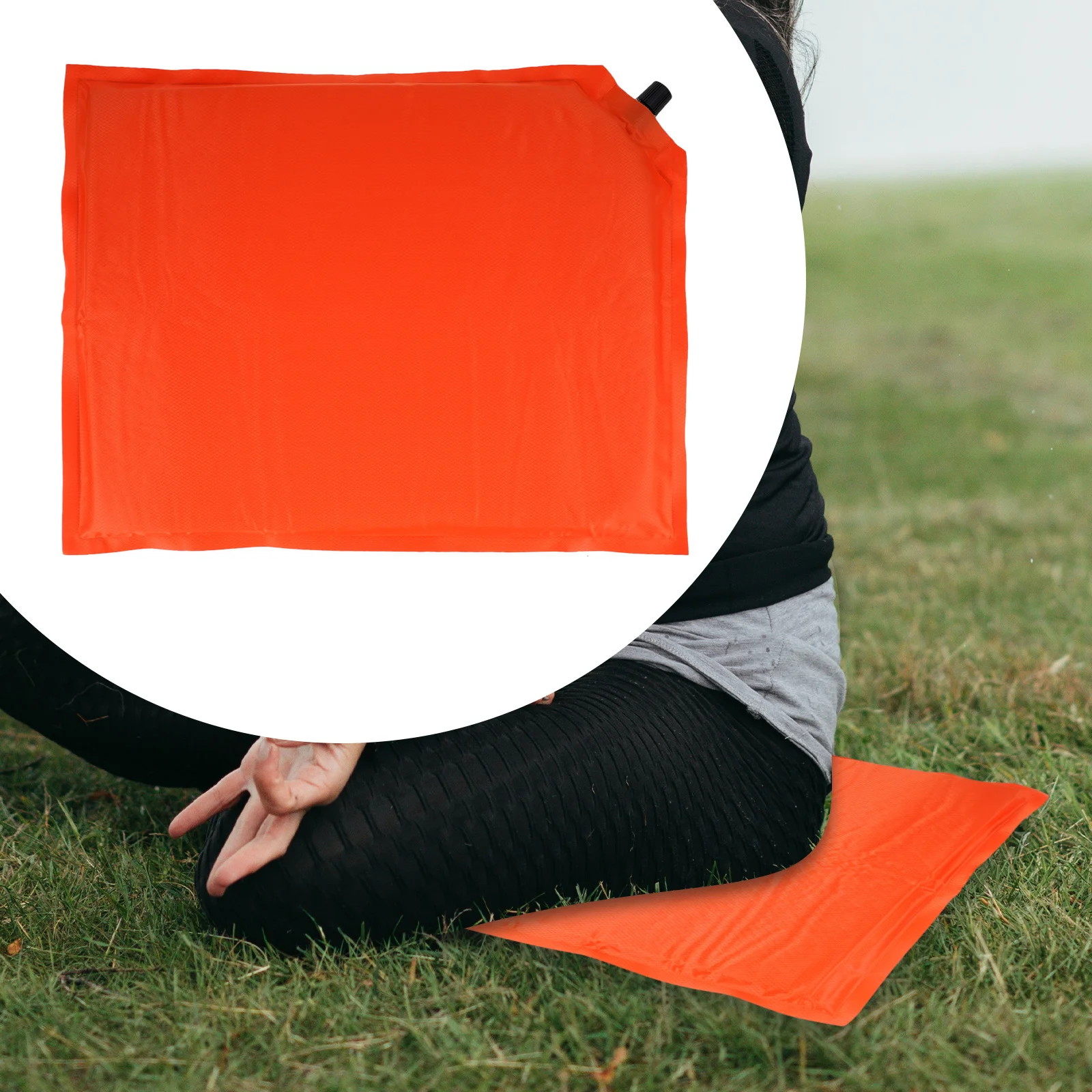 プレミアム自動膨張式クッション、キャンプ、スタジアムの座席、ハイキング、旅行、どこでも座れるポータブルマット、ハイキング用シットマット