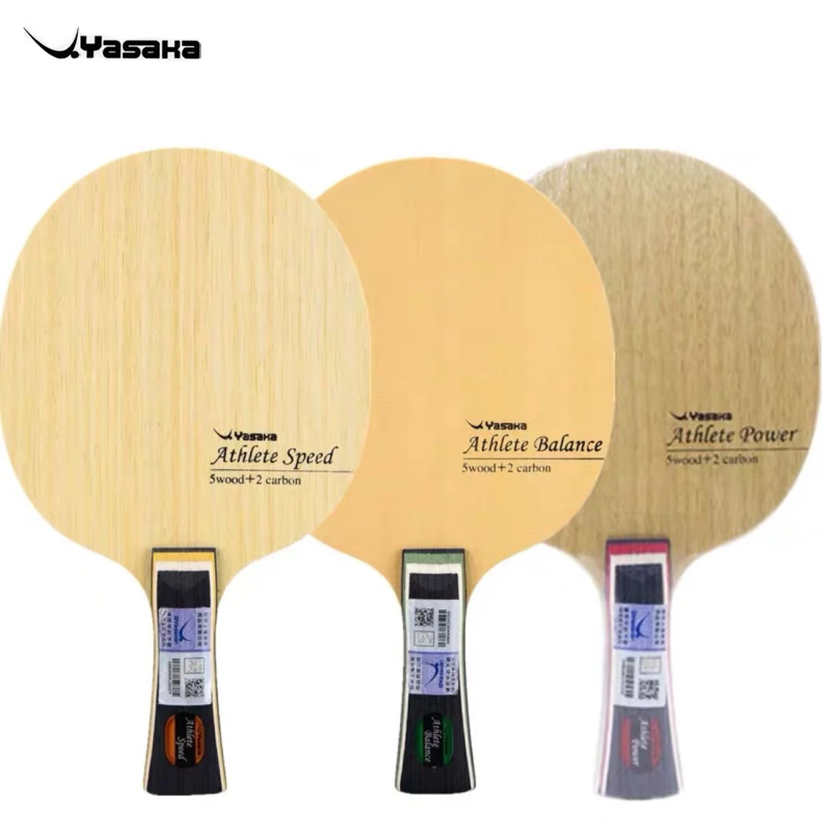 

Yasaka Athlete Table Tennis Blade Carbon Fiber Power Speed Balance Ping Pong Racket Original Internal External Ping Pong Paddle