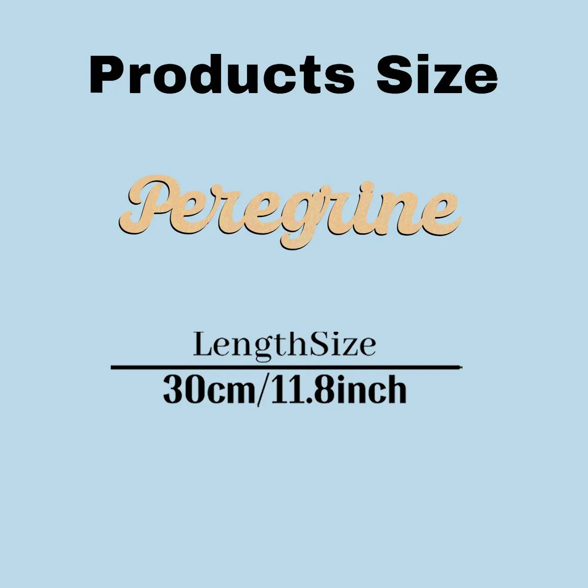 1pc Romantic Peregrine example Personalized Text Laser-Cut Sign Wooden Decor Wooden Sign Vertical Orientation Door Hanging Decor