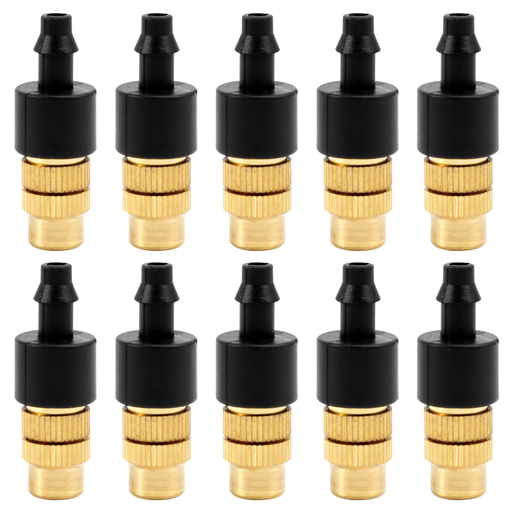 10 pcs Adjustable Misting Nozzle for Gardening Sprinkle Brass Watering Sprinkler Sprayer For Irrigation System