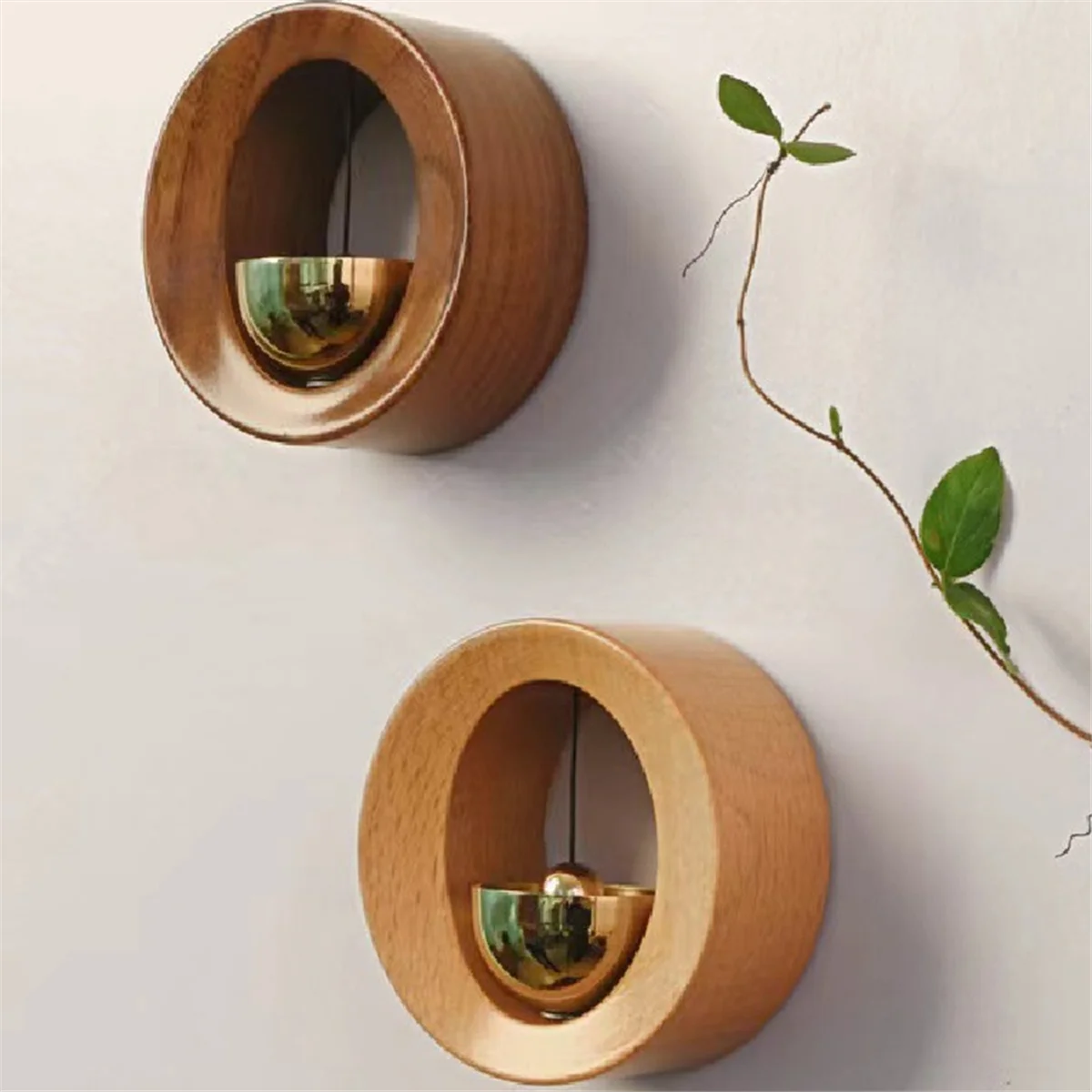 Imagem -04 - Wireless Door Bell para Lembrete de Entrada Wooden Wind Chime Campainha Estética Decorações Home b