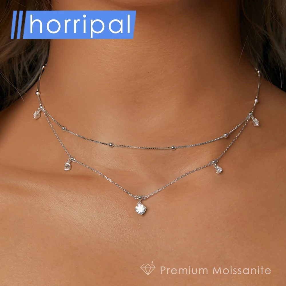 

D VVS1 Moissanite Necklace GRA Certified Dainty Necklaces for Women s925 Sterling Silver Fine Gift Jewelry Moissanite Neck Chain