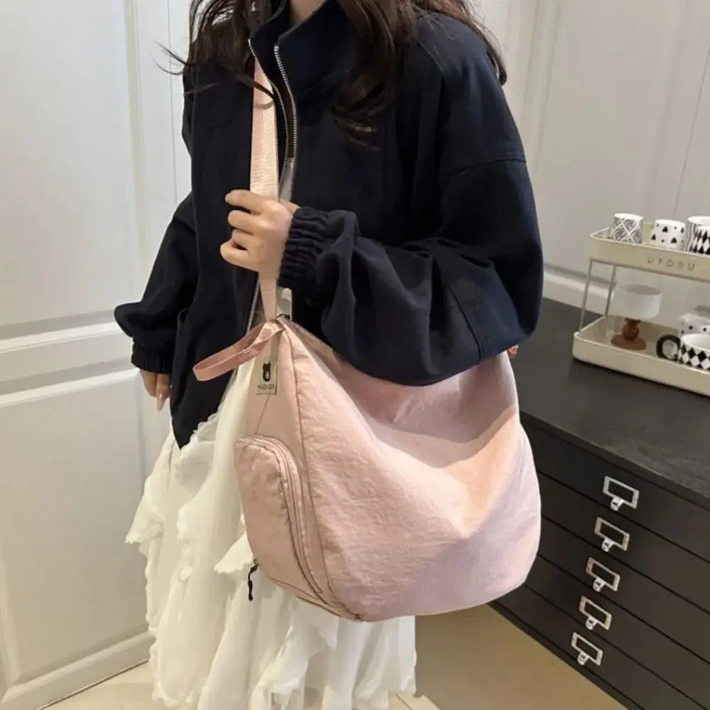 

Fashion Nylon Single Shoulder Bag Waterproof High Capacity Crossbody Bag Lightweight Multi-function Women's Backpack Outdoor