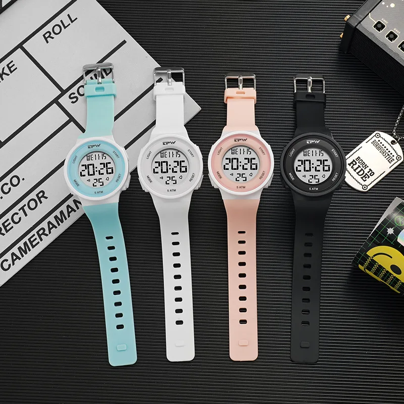 2025, LED-Armbanduhr für Damen und Herren, wasserdichte digitale Sportuhr mit Kalender, Alarm, Stoppuhr, Funktionen von Luxusdesign