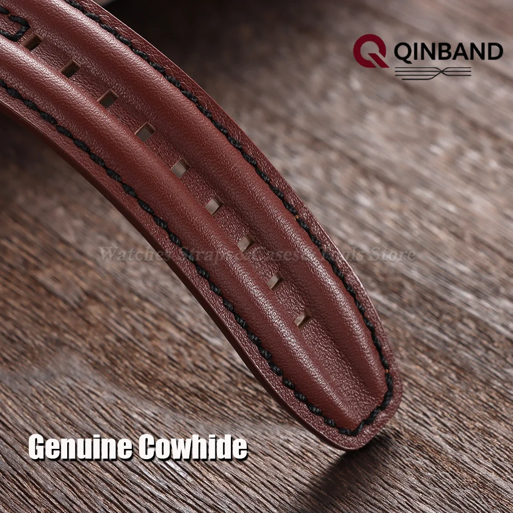 Vintage-Armband aus echtem Rindsleder für Seiko-Uhrenarmband, 20 mm, 22 mm, 24 mm, für Omega, Schnellverschluss, universelle Armbänder für Herren und Damen – Detail 7