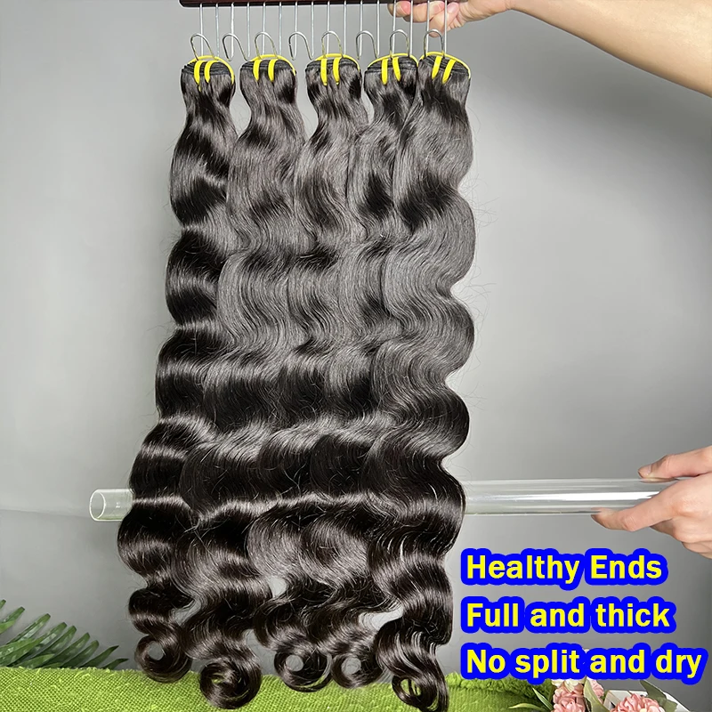 16A Body Wave Raw Virgin Human Hair Extensions For Women Unprocessed Vietnamese Hair Cuticles Hold 100% Human Hair Natural Color