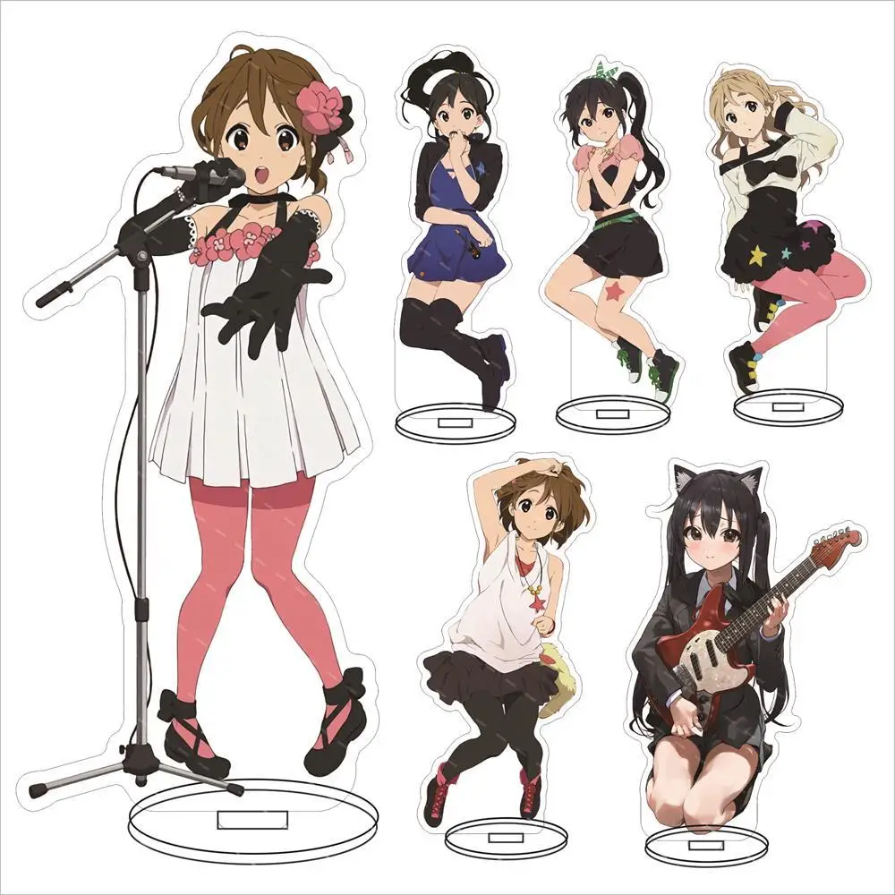 Anime K-ON! Acrylic Stand Kawaii Girls Figure Yui Hirasawa Mio Akiyama Ritsu Tainaka Tsumugi Kotobuki Cosplay Model Stand Gift