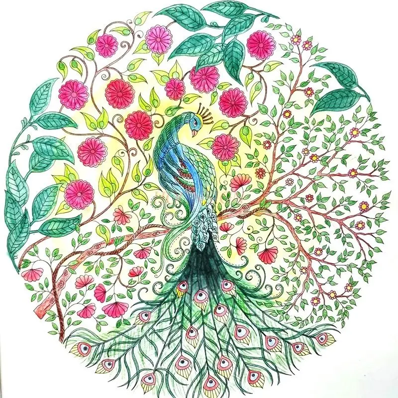 

1 книга-раскраска, успокаивающий и снижающий стресс, книжка-раскраска, книга для рисования