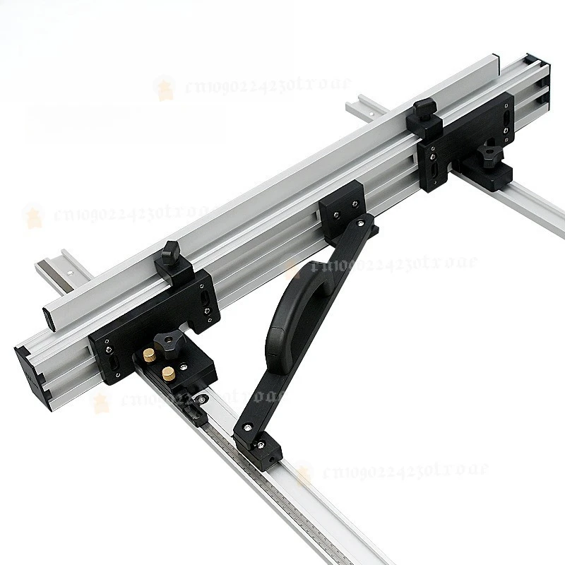Kit de guide de coupe pour scie à table 800 mm, en alliage d'aluminium, avec rail de guidage à équerre et barre coulissante graduée, pour outils de travail du bois