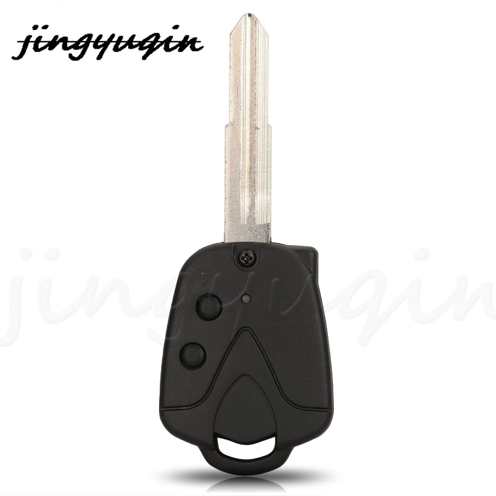 

jingyuqin 2 Buttons Smart Remote Car Key Shell Case Cover For Proton Malaysia With Right Blade Replacement