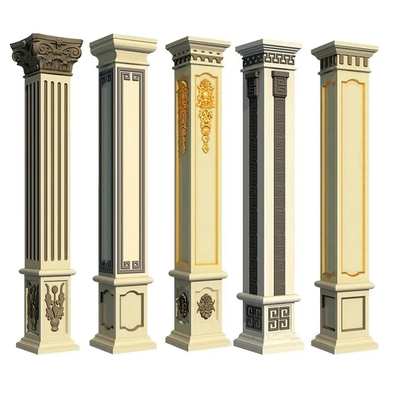 

Roman Column Mold European-style Component Villa Gate Square Column Decoration Garden Building Cement Square Column Mold