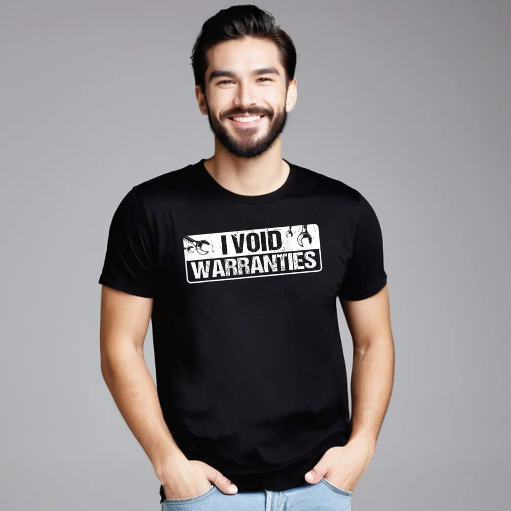 Funny I Void Warranties T-Shirt__21241 Letter T Shirt Crew Neck Combed cotton Women's Tops & Tees T Shirt NEW YEAR DAY