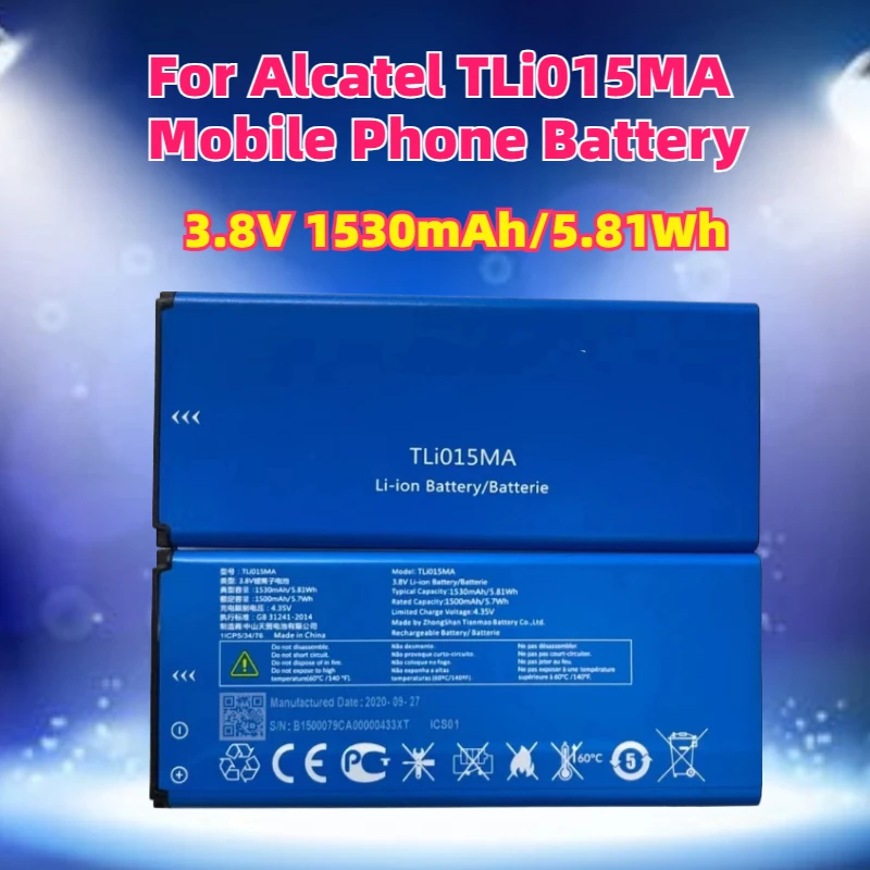 

TLI015MA 1530MAH Battery for Alcatel TLi015MA Mobile Phone Battery 3.8V 1530mAh/5.81Wh
