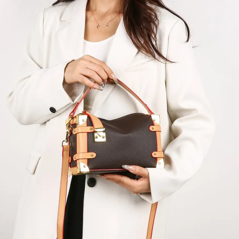 Женская большая сумка из натуральной кожи в парижском стиле и повседневная винтажная пригородная стильная сумка ​