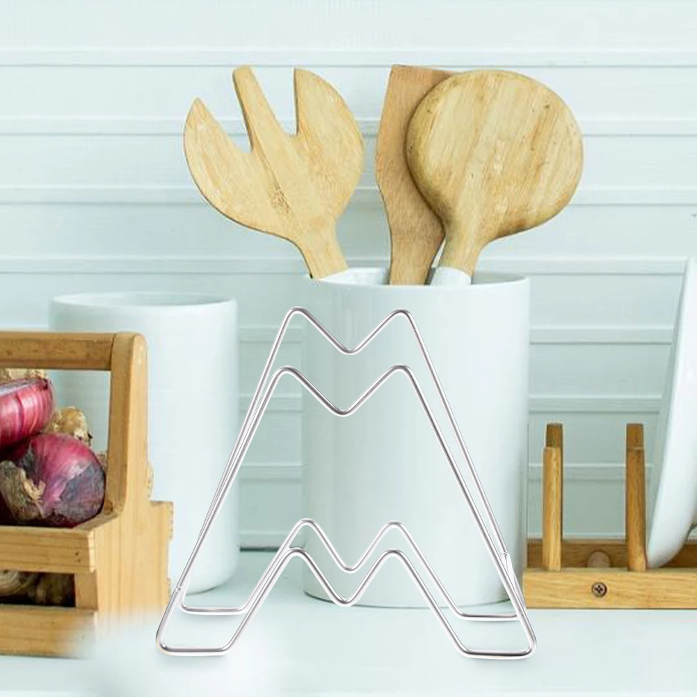 

1 set 1 Set Stainless Steel Kitchen Cabinet Organizer Mount Multi-Functional Pot Lid Cutting Board Storage Stand Large