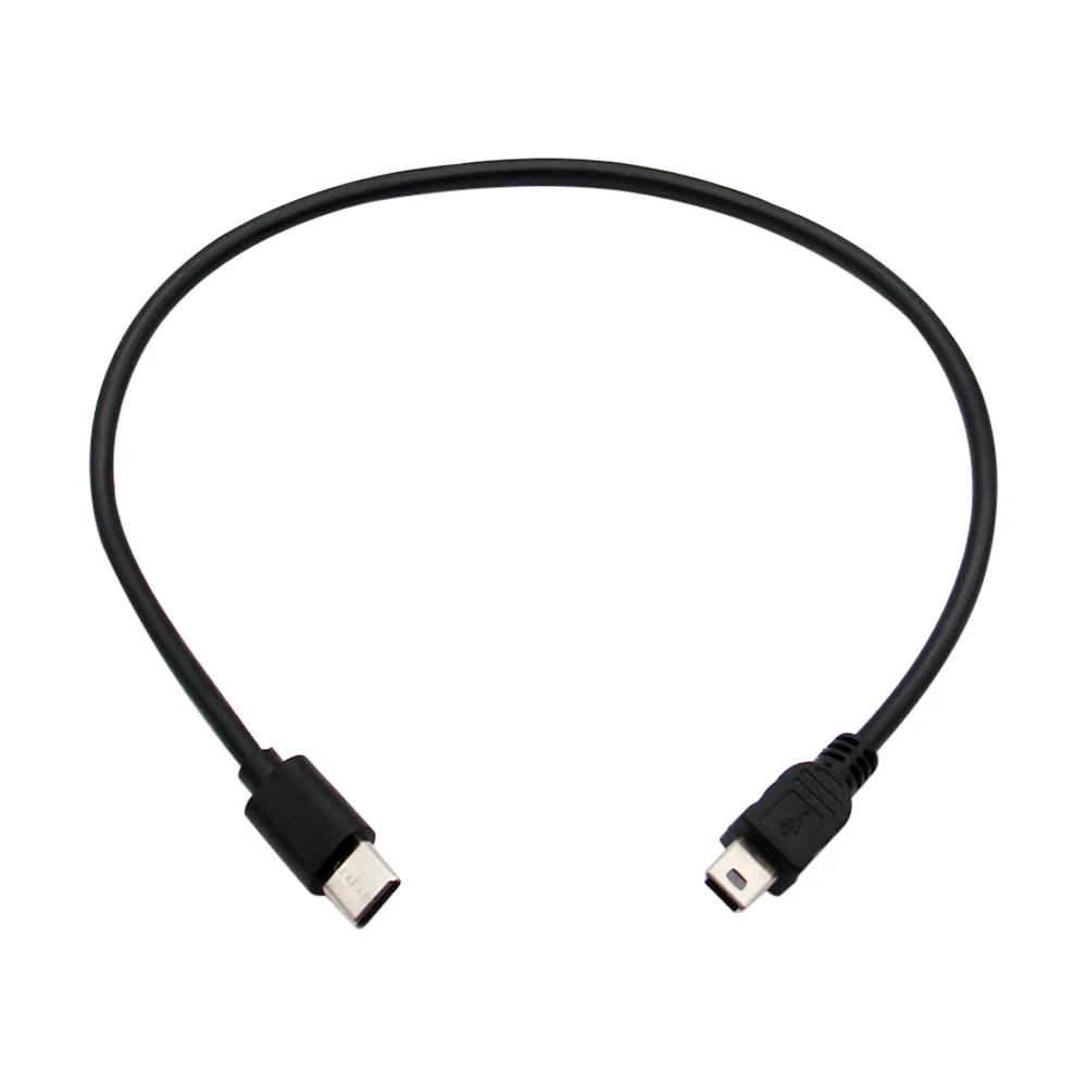 1 Uds USB tipo C 3,1 macho a Mini USB 5 pines B macho adaptador convertidor Cable de datos para Macbook Mobile