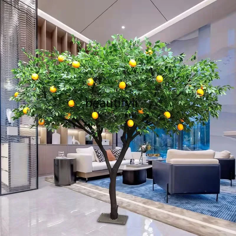 ss newEmulational Fake Tree Fruit Trees Large Indoor Decorative Setting Decoration Props Trees