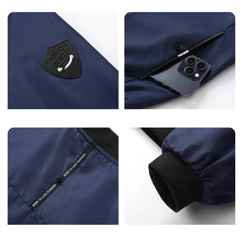 New Men's Customize Your Logo Casual Jacket Men Fashion Loose Mens Jacket Sportswear Jacket Mens Jackets and Coats