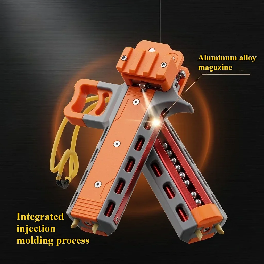 One click automatic loading aluminum alloy magazine, professional feel, outdoor shooting experience, continuous high elasticity